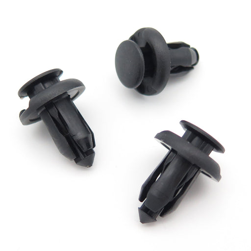 10mm Push Fit Plastic Rivet, Black - VehicleClips