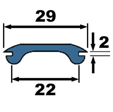 22mm Hole Plug, Blanking or Blind Grommet, Black PVC - VehicleClips
