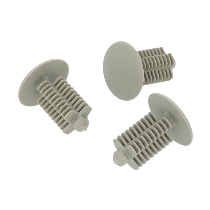 10mm Fir Tree Clip, 18mm Head, Light Grey - VehicleClips