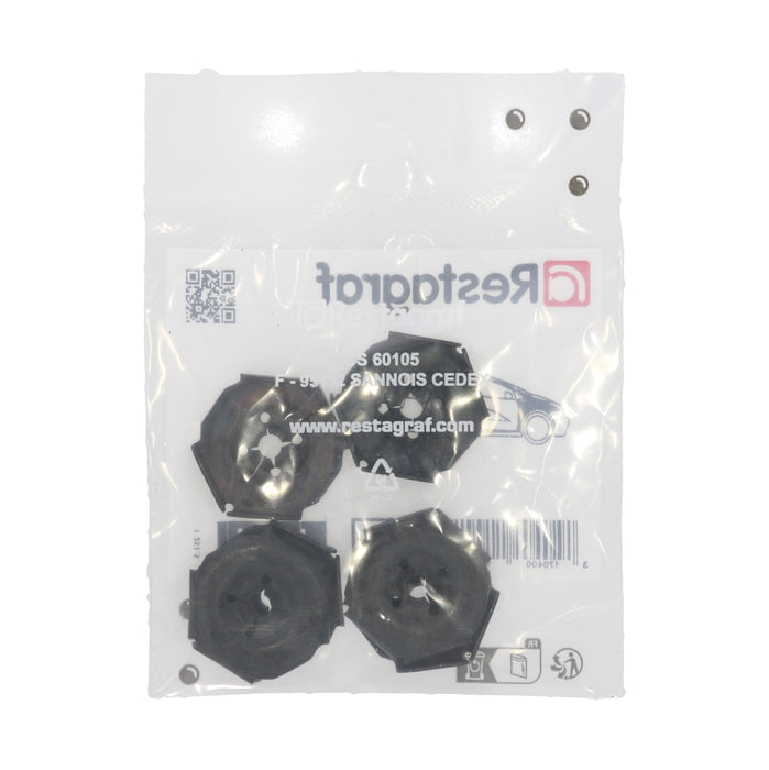 Restagraf- Smooth Stem Nut Ø 5 mm Wheel Housing Cover (Pack of 6 Pieces)- Renault 7703041045 / 77 03 041 045