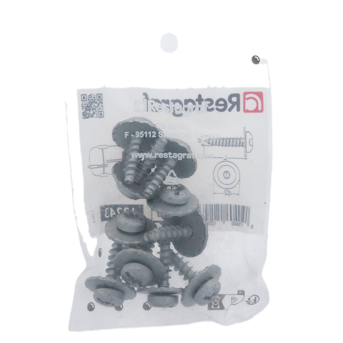 Restagraf- Soft Material Screw Ø 6 X 19,5 Mm Engine Undercover Mudguard (Pack of 10 Pieces)- Ford 1836503