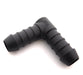 14mm Car Heater & Breather Hose Connector, 90° Nylon PA66 - VehicleClips