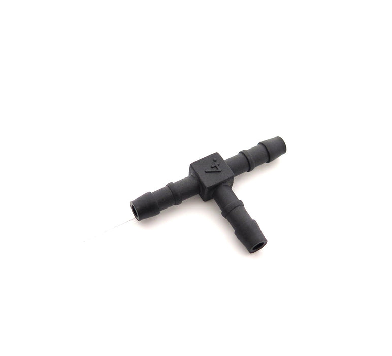 4mm Car Heater & Breather Hose Connector, T - piece, Nylon PA66 - VehicleClips