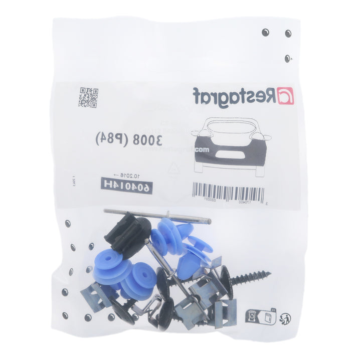 Restagraf Full Rear Bumper Fixings & Fasteners- Fitting Kit, 3008 (10.2016 →) 3008 KIT, Peugeot 1637850680