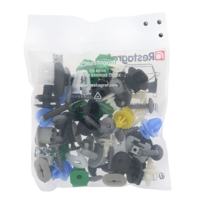 Restagraf Full Front Bumper Fixings & Fasteners- Fitting Kit, 2008 2008 (08.2019 →) 2008 , Peugeot 1682546280