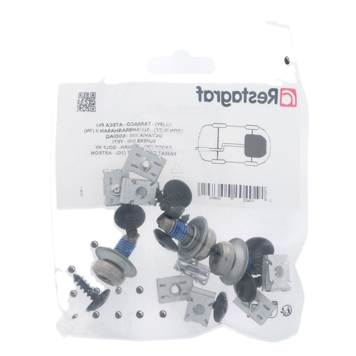 Restagraf Full Engine Undertray Fixings & Fasteners- Fitting Kit, A3 A3 (09.2012 → 08.2016) , Audi