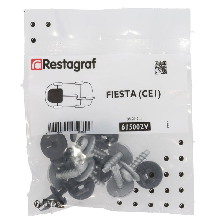 Restagraf Full Engine Undertray Fixings & Fasteners- Fitting Kit, Fiesta (06.2017 → 07.2023) , Ford