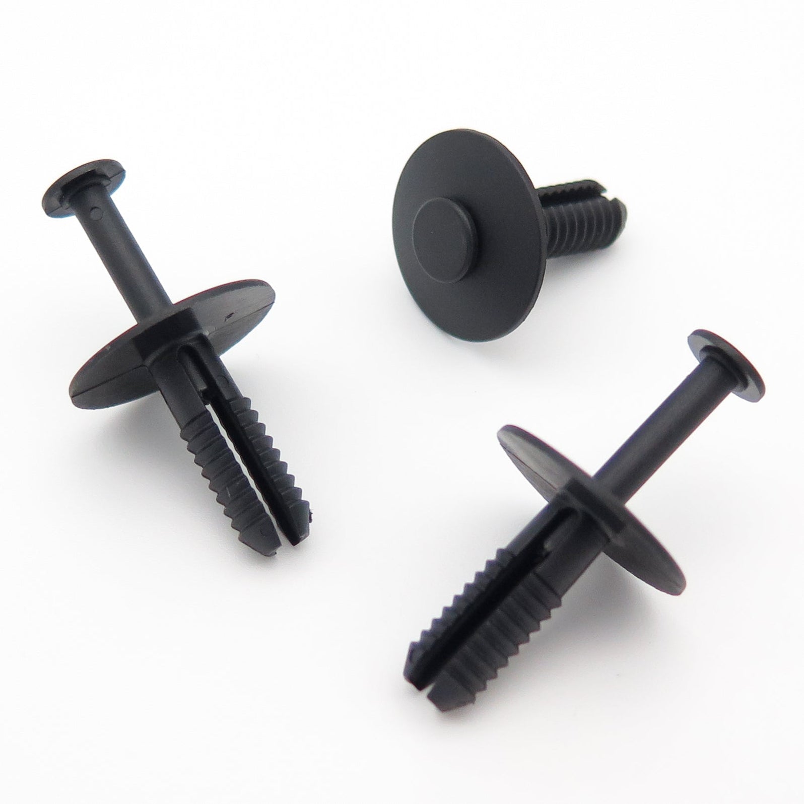 7mm Push Fit Black Plastic Rivet 90508809 — VehicleClips