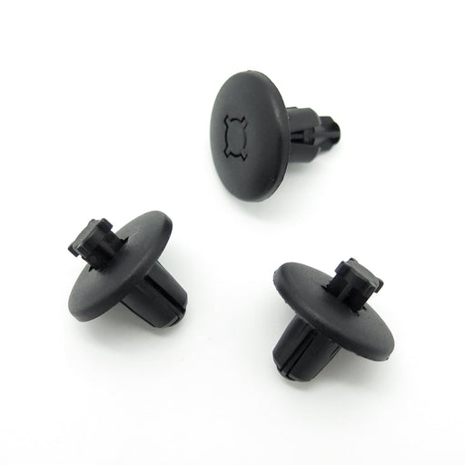 8mm Black Plastic Trim Clips - Citroen 7013J0, 8211VW - VehicleClips
