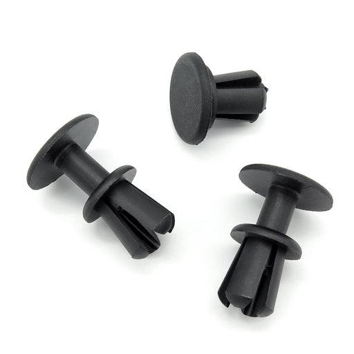 8mm Push Fit Black Plastic Rivet for Bumpers, Grilles & Trims, Mercedes A0009917240, A 000 991 72 40 - VehicleClips