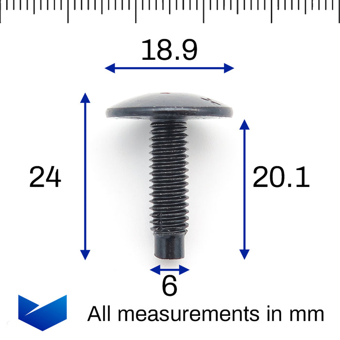 Torx Bolt Common on Bumpers, Peugeot 742723