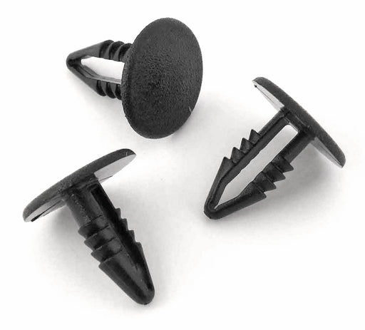 15x Trim Clip Fasteners – Universal 8mm Black Retainer Clips (77A) – Compatible With Fiat Ducato
