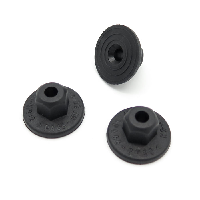 thumbnail image 2 of Audi OEM Style 10mm Hex Head Plastic Threaded Nut - Undertray / Wheel Arch Clip (Pack Of 5) - Replaces 8E0825265C 2 of 4