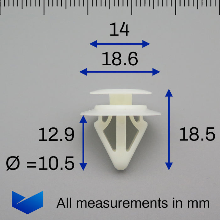 Mazda Side Skirt Clips & Side Moulding Clips- G18K51SJ3