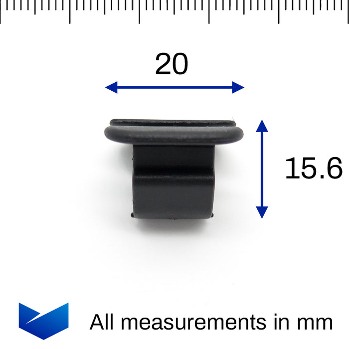 Bonnet & Boot Insulation Clip, Black, Porsche 1T0863727