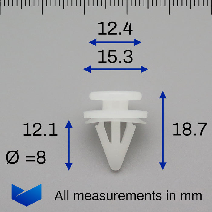 Renault Interior Door Card & Trim Panel Plastic Clips- 7703077250