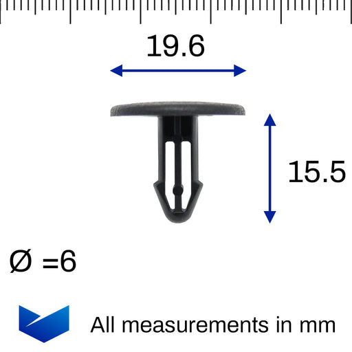 20x Side Skirt & Sill Moulding Trim Clips- Some Honda Civic & Jazz 91514SAA003 - Foto 11