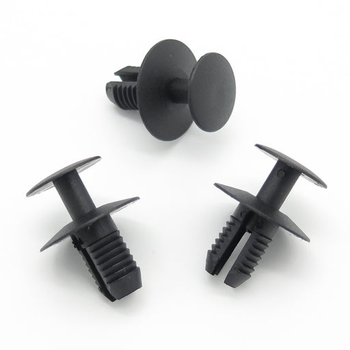 BMW Bonnet Insulation Panel Clips - 10-Pack, Black PU, Fits X5 X6 5 7 Series E53 E70 E60 E65