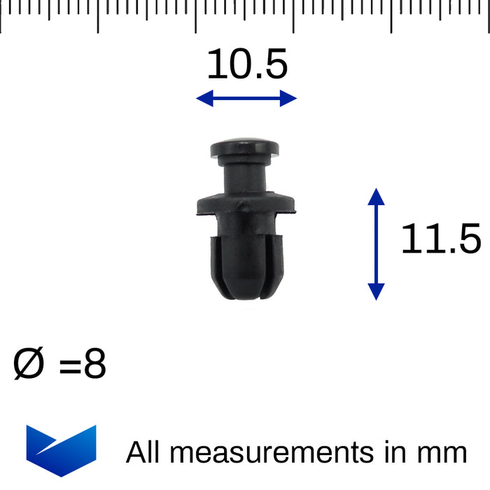 Push Fit Clip Common on Honda Motorbikes & ATVs- 90657-SB0-003