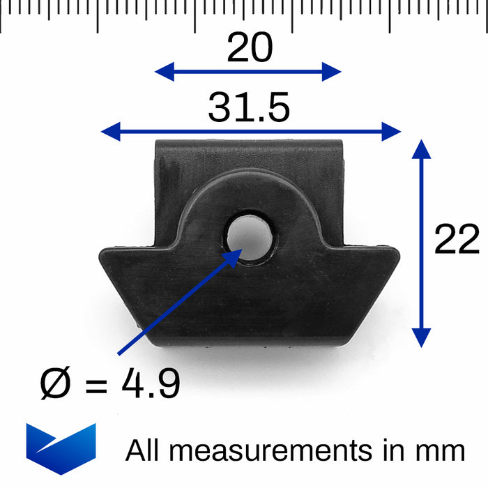 Wheel Arch Lining Edge Mounting Trim Clip- Nissan 63848-D4000