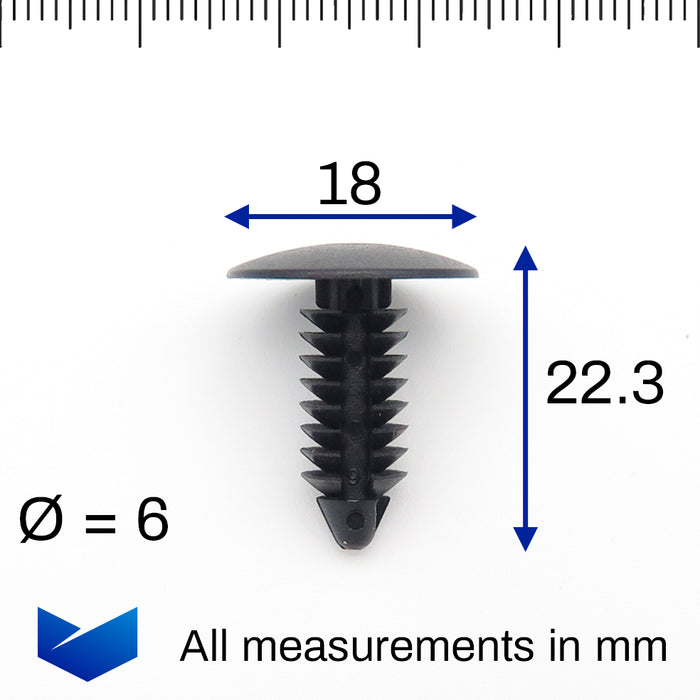 Interior Trim & Upholstery Clip, Vauxhall 1605396