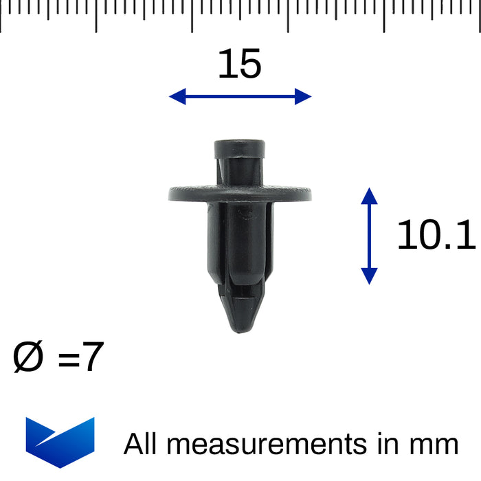 Toyota Plastic Rivet Trim Clip- 90467-07041