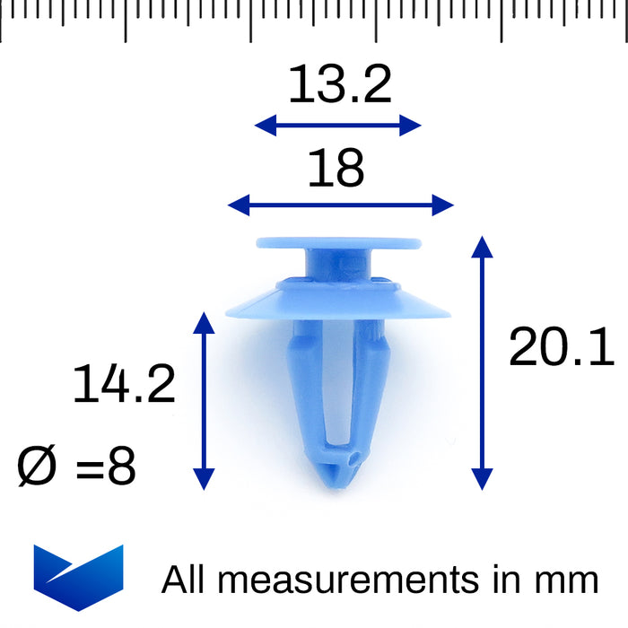Molding Clips 10pc Ford Body Trim Moulding Clips & Nuts - 7/16-5/8 For Fenders, Doors, Quarters Ford Door Parts - Foto 5