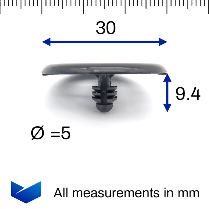 Clips de retenue d'isolation de capot - Nissan 65832F5000, 6584630F00