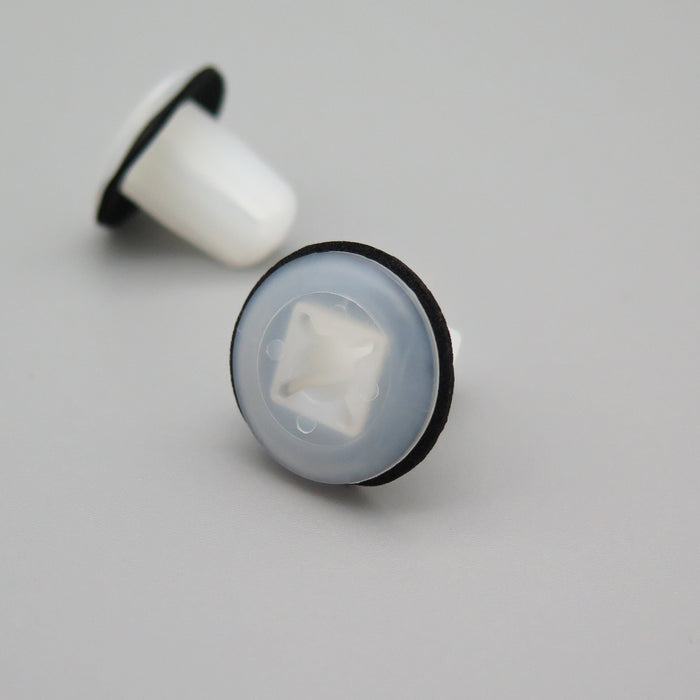 Plastic Lock Nut / Screw Grommet- 9mm Square Hole- Hyundai 86910-22000