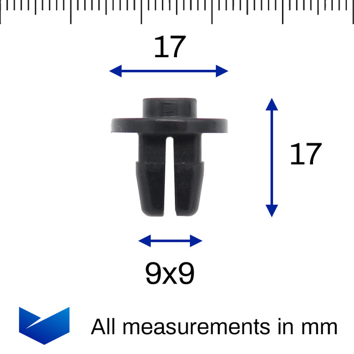 Screw Grommet, Locknut for 9x9mm Hole, Toyota Bumpers, Mudguards & Spoilers- 90189-05144