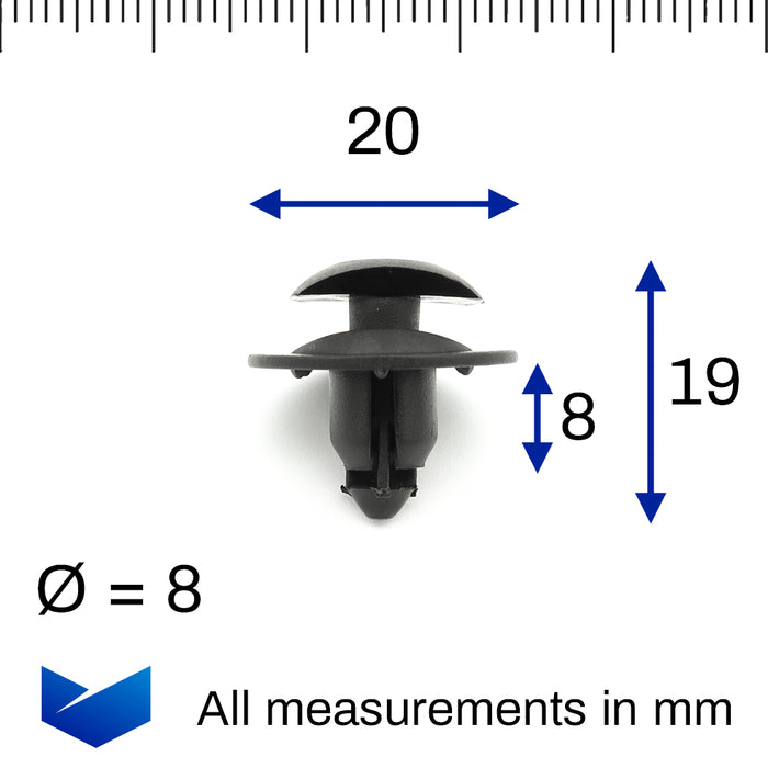 Wheel Arch Lining Clips for Ford Fiesta & Ka- 1738233