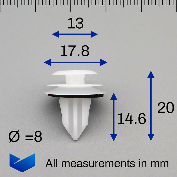 Interior Trim & Door Card Clips, Lexus 9046709206, 90467-09206