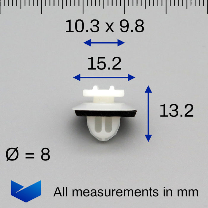 Exterior Moulding & Arch Flare Clips, Toyota 90467-08225