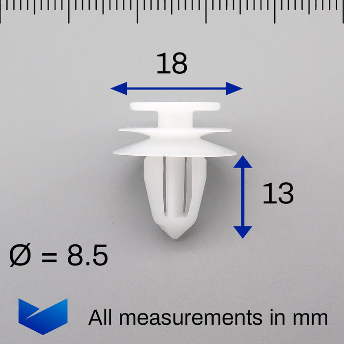 Clips de panneau de garniture intérieure et de doublure, Nissan 0155330001