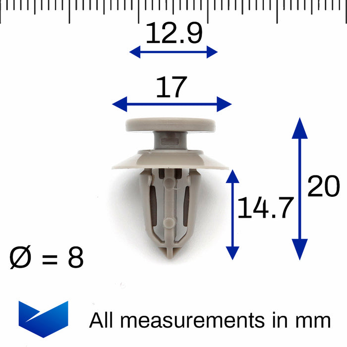 Door Card & Trim Panel Clips, Vauxhall 11610605