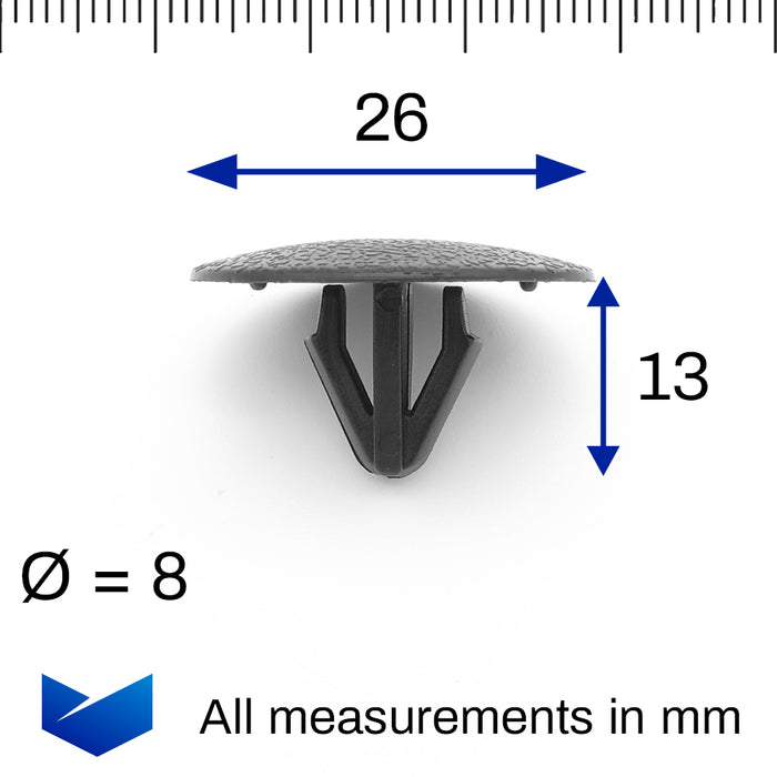 Clip de bouton pour isolation de capot et garniture de tapis, Kia