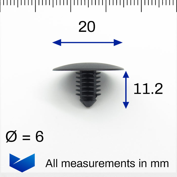 Mazda Motorhauben-Isolierungs- und Schallschutzclips, Mazda TD1156694