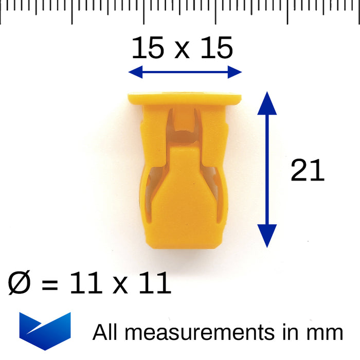 Screw Grommet, Bumper Locating Clip, Fiat 14203081