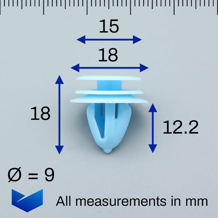 Clips de fixation pour panneau de garniture intérieure et carte de porte, Hyundai 8231533020