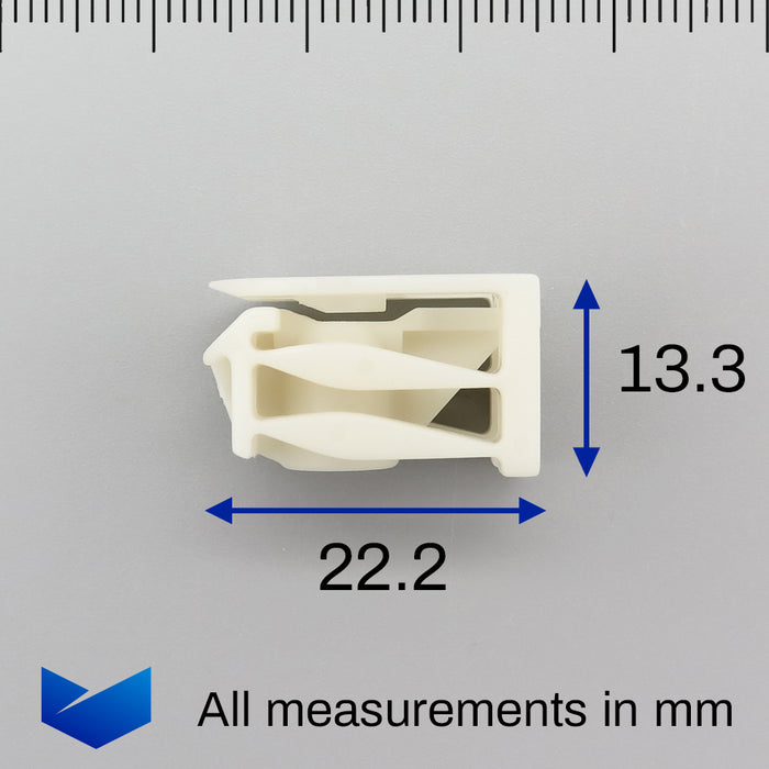 Screw Lock Nut, White, Volvo 30640993