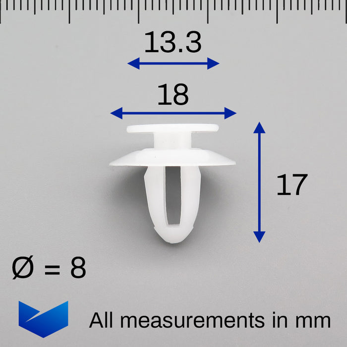 Verkleidungsclips für Heckklappe oder Kofferraumklappe, BMW 51497054228