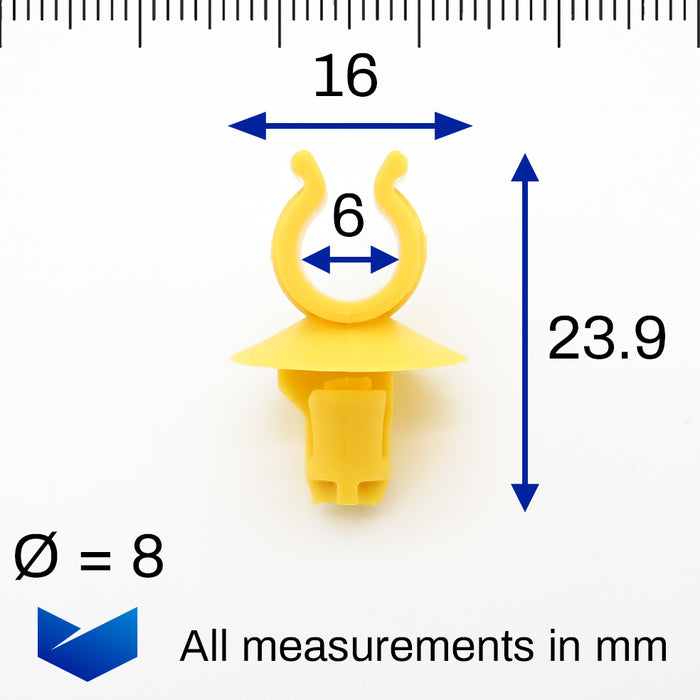 Bonnet Support Stay Holder Clips, Peugeot 795059