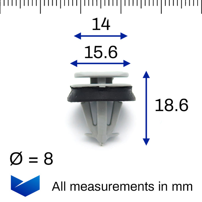 Windscreen A-Pillar Post Trim Moulding Clips, Iveco 5801720444