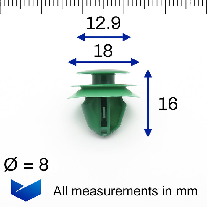 Tailgate Lining & Interior Trim Clips, Mazda KD4568865