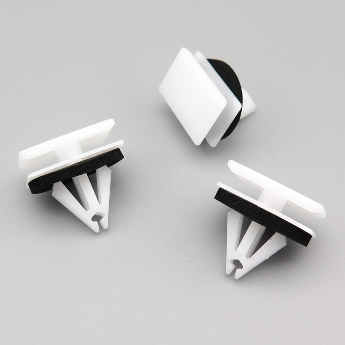 Moulding Clip, White, Citroen YQ00110580