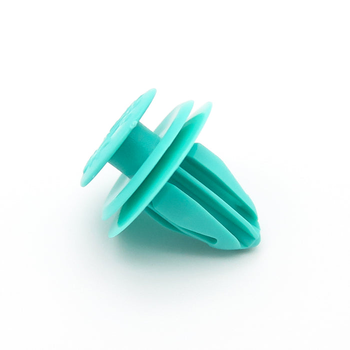 Trim Panel Clip, 8mm Hole, Turquoise, Toyota 9046710188