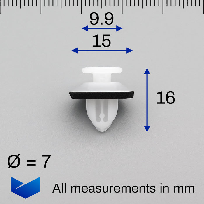 Trim Moulding Clip, Toyota 90467-07221