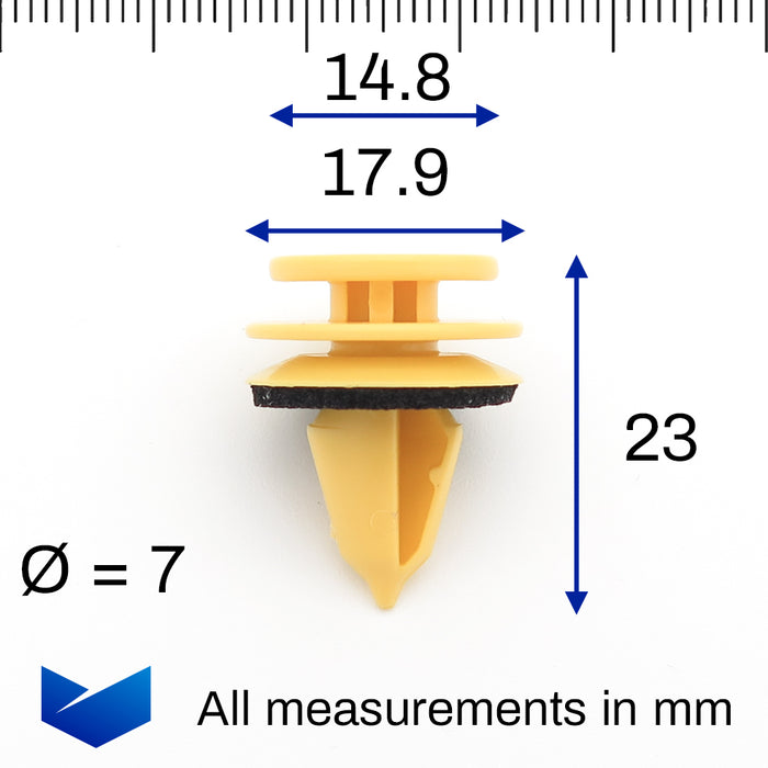 Plastic Trim Clip, Jaguar T2R2247