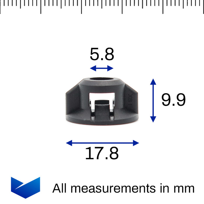 Plastic Nut for Arch Linings & Trim, Black, BYD 1022000800