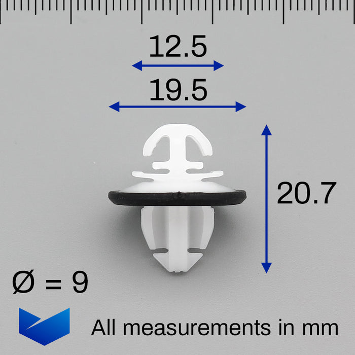 Clips de moulures latérales extérieures, Mercedes A9109910000, pour Sprinter (à partir de 2019)